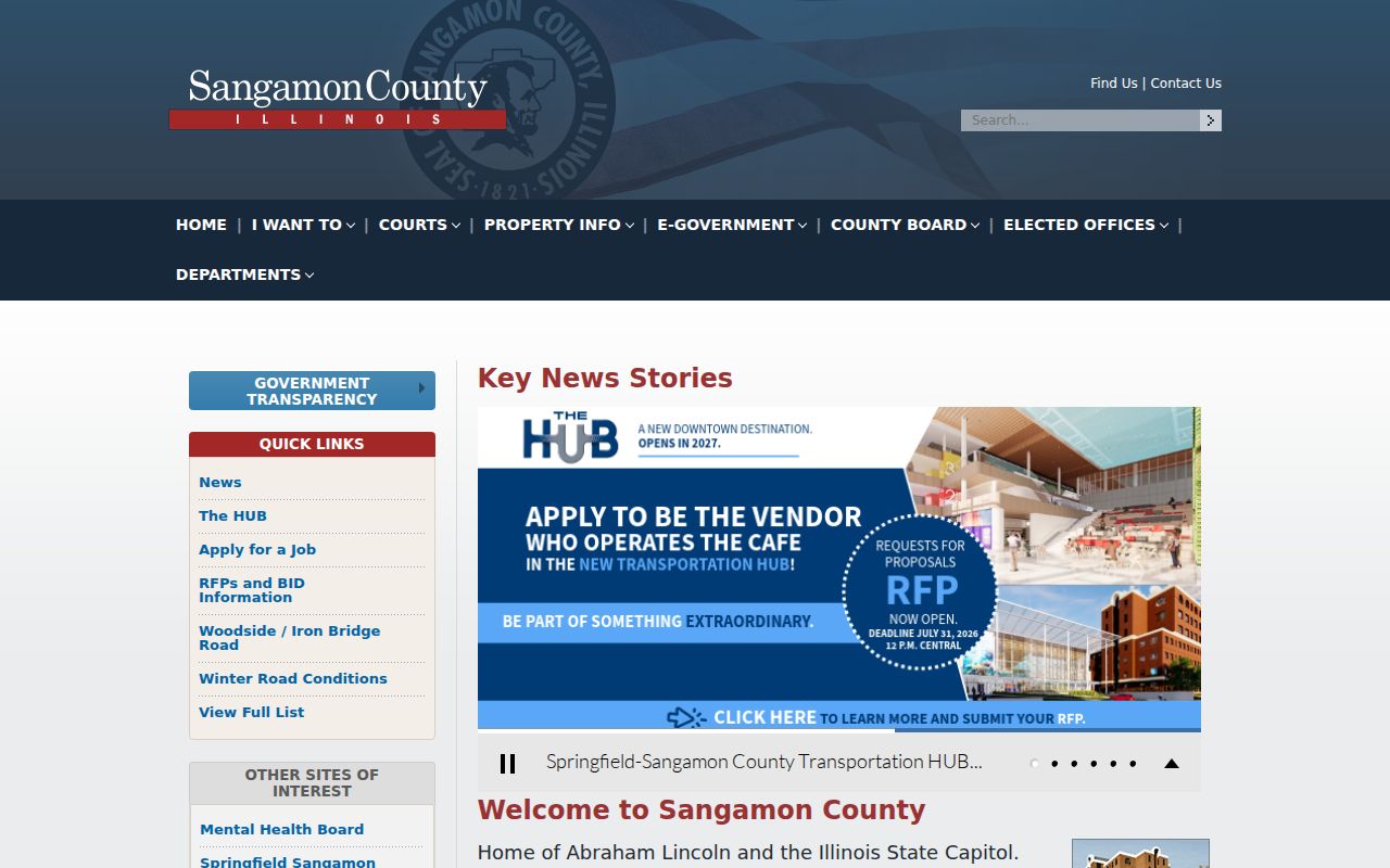 Sangamon County criminal history county homepage