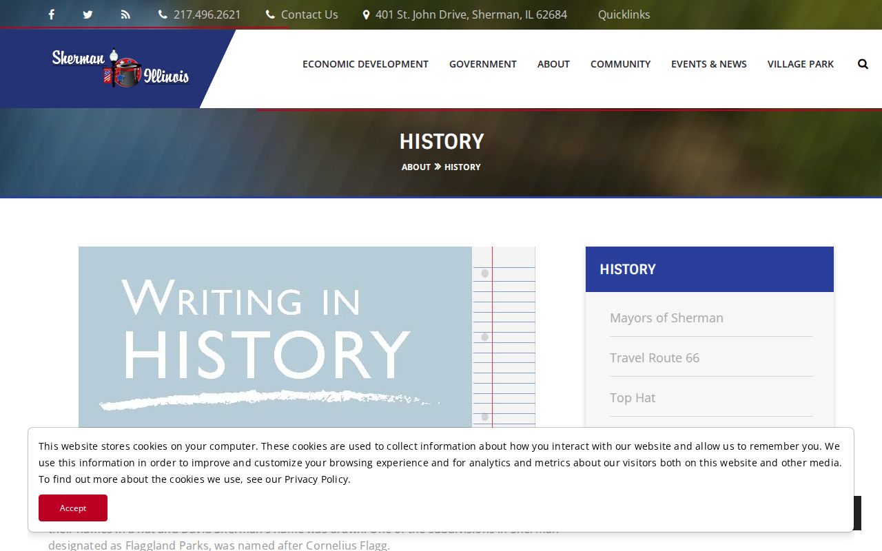 Sherman criminal records village history source