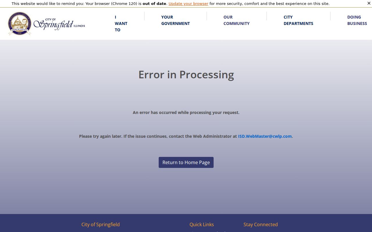 Springfield record check City Clerk FOIA page